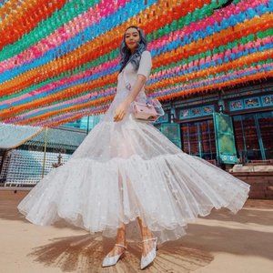 FREE PEOPLE WAY TO SHINE White Skirt - Never Worn